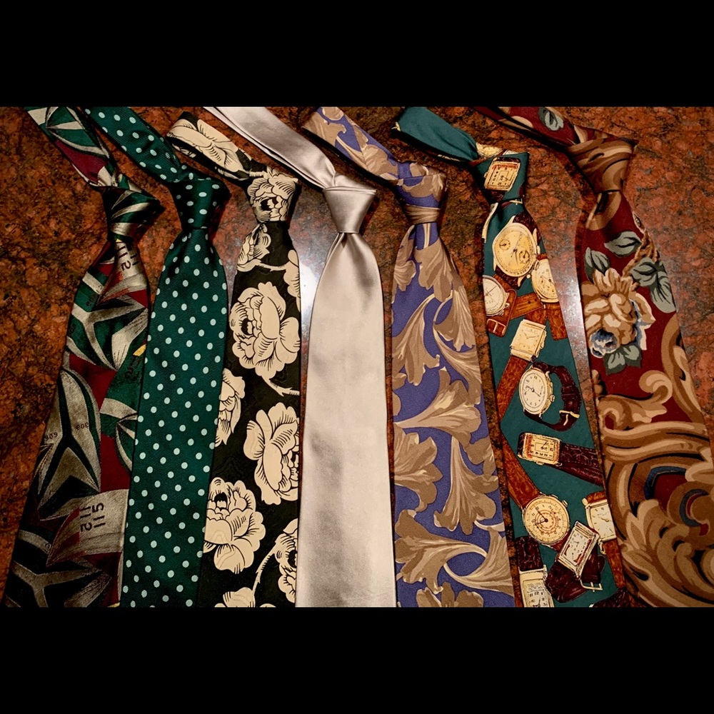 Polo Ralph Lauren Qty 7 Mens Tie  Wool & Silk
